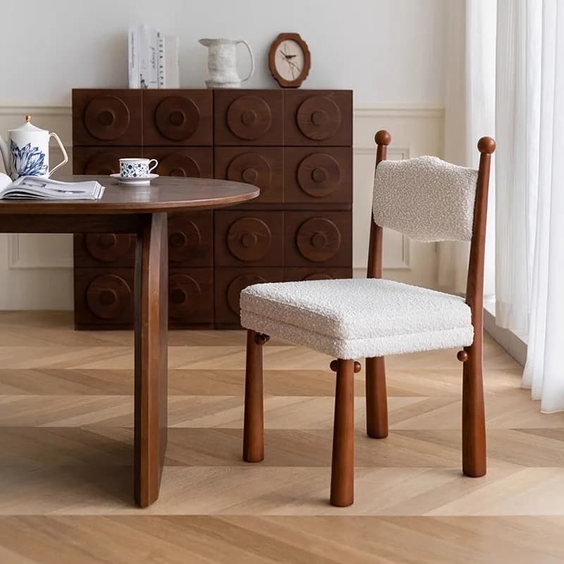 # Sedia da Pranzo Moderna Minimalista con Gambe in Legno, Imbottita, per Casa, Ufficio, Hotel, Bar, Scuola