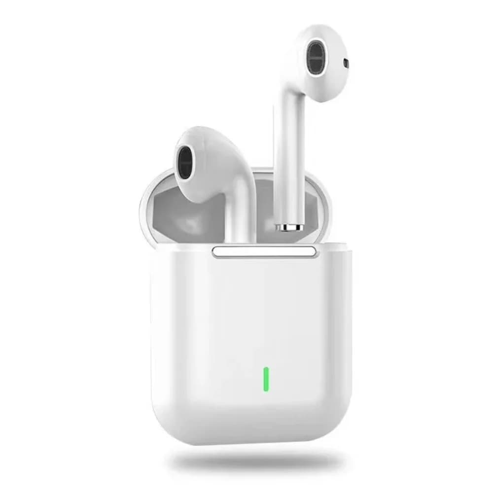 Auricolari Bluetooth wireless J18, design in-ear, cancellazione del rumore, audio stereo, batteria a lunga durata, adatti per sport all'aria aperta.
