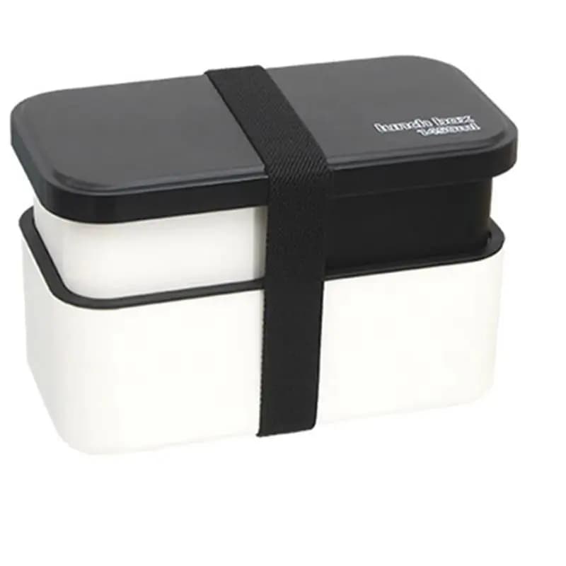 BHBD-Dishwasher Safe Lunch Box For Adults 1450Ml 2-Tier Food Container Bowl With Removable Utensils Set And Sealing For Work