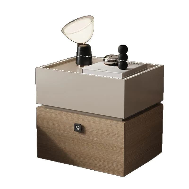 Comodino minimalista italiano con blocco password intelligente armadio portaoggetti moderno e minimalista in legno massello leggero di lusso