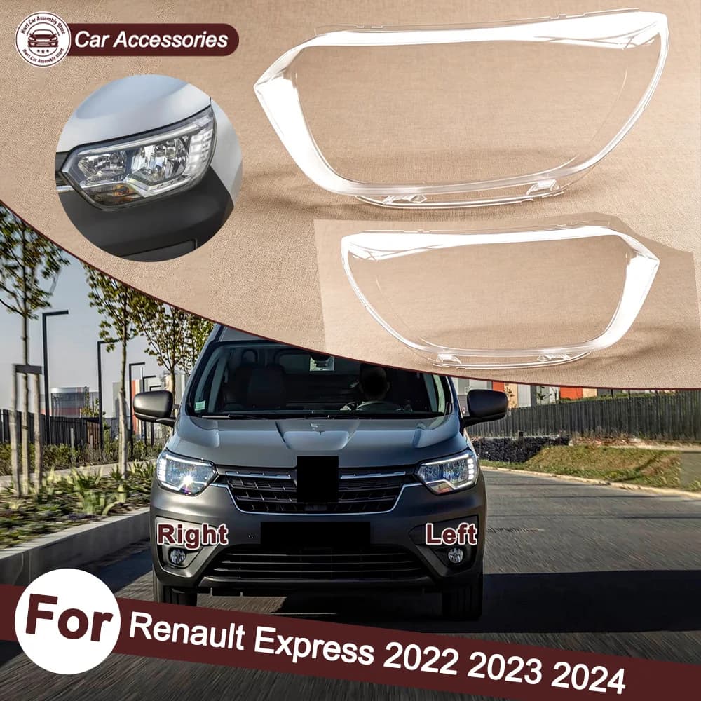 Transparent Headlamp Shell Lampmask Lamp Shade Headlight Cover Replace The Original Lampshade For Renault 2022 2023 2024 Express