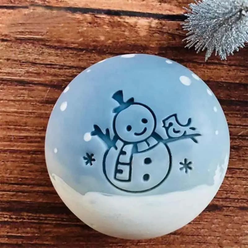 QX2E Acrylic Transparent Stamp Christmas Party for Creative Ornament Epoxy Resin Chap