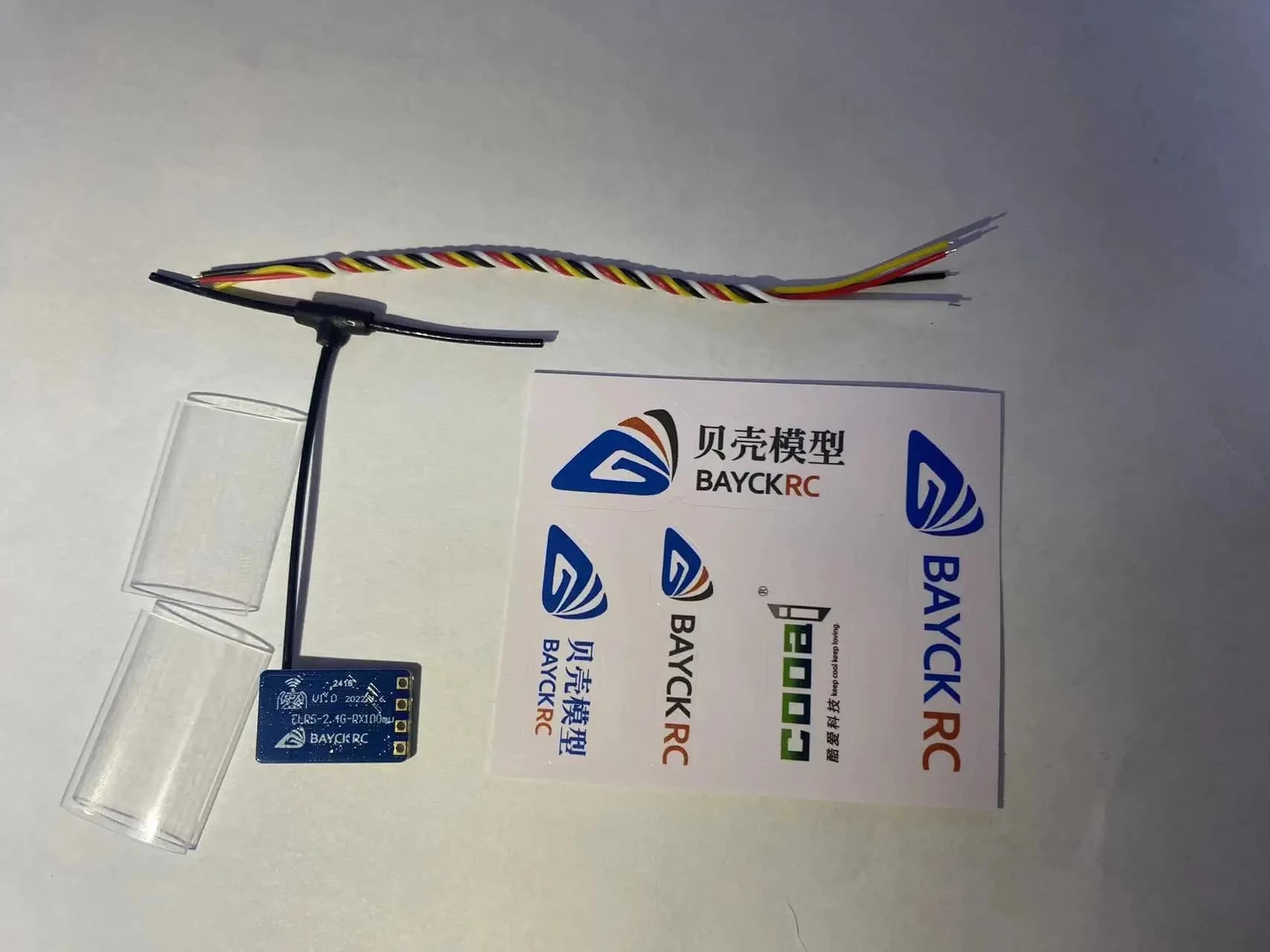 BAYCK ELRS Nano 915 MHz / 2,4 GHz Ricevitore wireless con antenna di tipo T WiFi aggiornato per RC FPV Drone che trasversale ExpressLRS