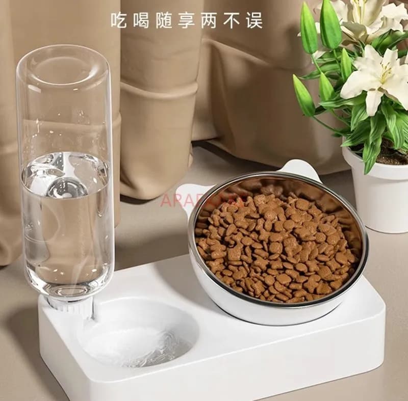 Ciotola per Gatti, Ciotola per Cani, Ciotola per Cibo Gatti, Ciotola per Cibo Cani, Doppia Ciotola per Gatti, Distributore Automatico d'Acqua, Ciotola per Riso, Dispositivo di Alimentazione
