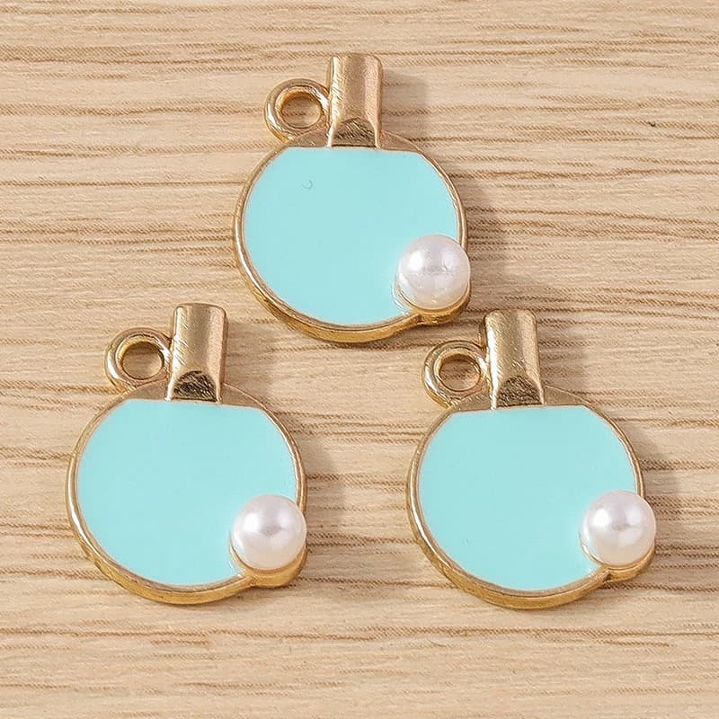 10 pcs 12x16mm Cute Polish Ping Pong Rack Pendants And Pendants Pendants And Pendants for the Production of Jewelry Necklaces Earrings Handmade Bracelet FAI DA TE Supplies