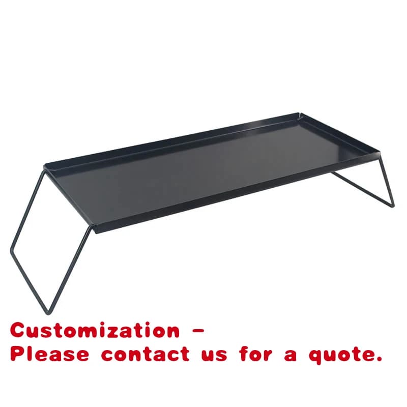 custom.Outdoor Carbon Steel Portable Charcoal BBQ Grill Folding Camping Barbecue Grill Table with Non Stick Coating