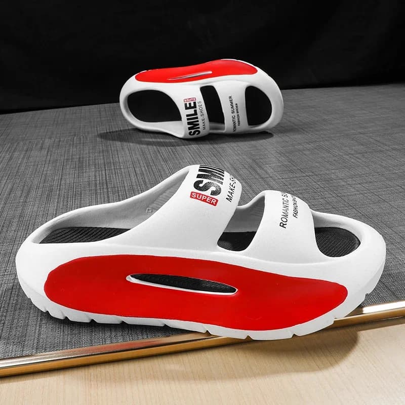 Scivoli da uomo all'aperto dal design popolare Esclusivi Pantofole da uomo casual con suola morbida Suole spesse Sandali da spiaggia estivi antiscivolo