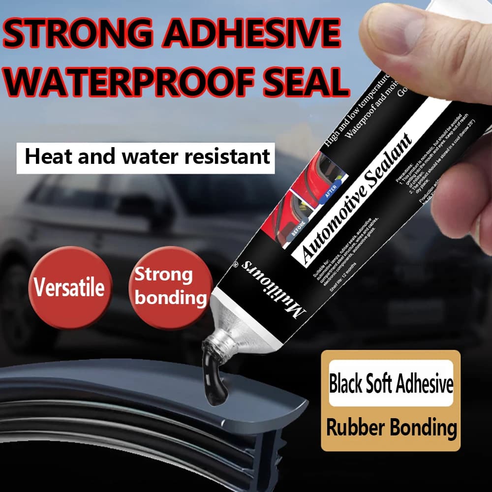 Sigillante per Auto in Silicone, Adesivo ad Alte Prestazioni per Finestrini, Sigillante per Motori, Colla Multiuso Impermeabile per Riparazioni