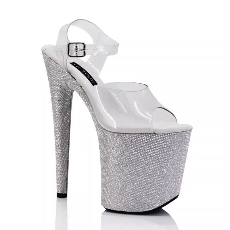 New Model Leading Dance High Heels Sandals 20CM Sexy Fashion High Heels Customized Pole Dance Sandals