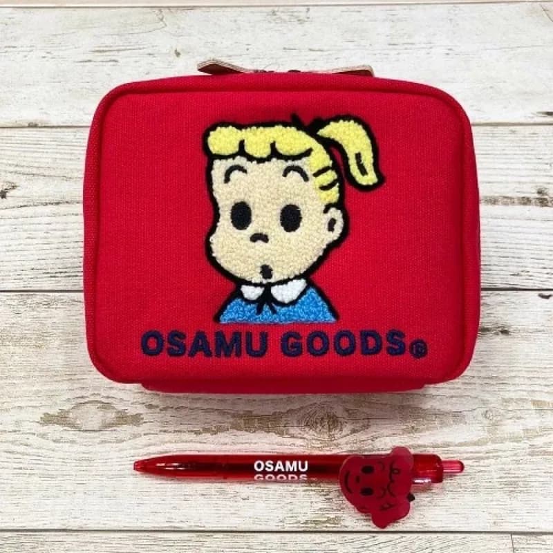 Hot Kawaii OSAMU GOODS Series Embroidered Makeup Bag Cartoon Character Creative Cute Pattern Multifunctional Storage Bag Gift