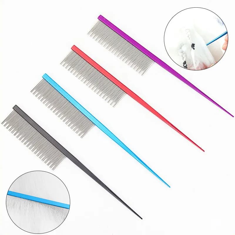 Pet Grooming Pettine Groomer Per Cane Styling In Metallo Groomer Animali Domestici Pettini Spazzola Per Capelli Gatto Per Cani Toelettatura Pettini Per La Cura Dei Capelli Del Cane Pettine 18 cm
