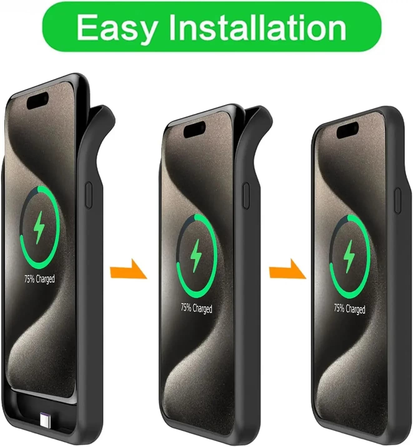 JayoWade Nuova Custodia Power Bank da 10000mAh con Ricarica Wireless per iPhone 16 15 Pro Max 15 Plus, Cover Magnetica con Batteria Integrata