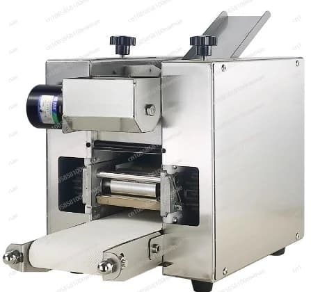 Macchina per involucri per gnocchi commerciale Macchina per involucri Wonton automatica elettrica Pressa per impasto in rotolo Pelle per gnocchi Noodle Pasta Maker