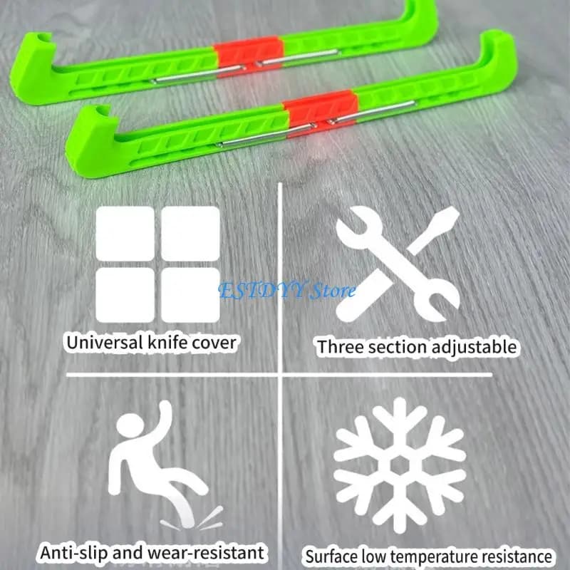 G6DE Hockey ghiaccio Figure Copertura della lama del pattino Protezione della lama del coltello da ghiaccio Protezioni per