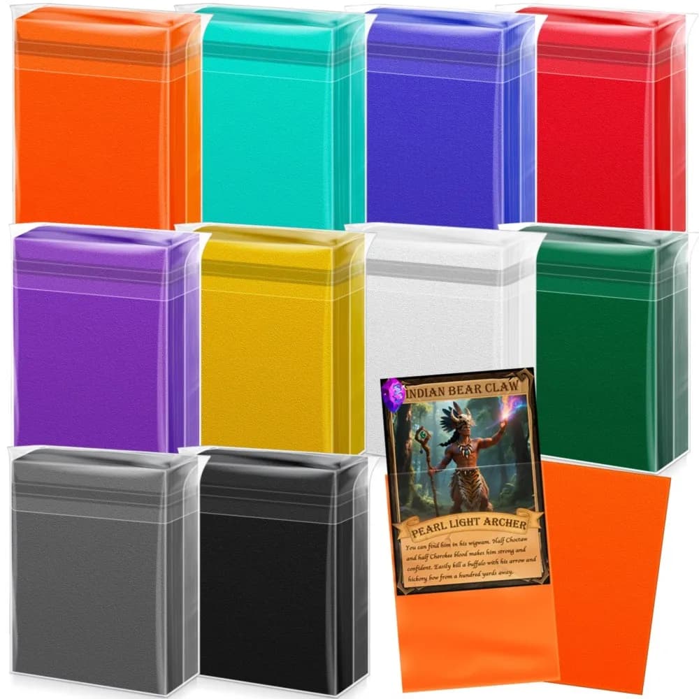 50 Bustine Protettive per Carte Pokémon TCG, Carte Sportive, Tarocchi, Giochi da Tavolo, Portafoto Magici, 66x91mm