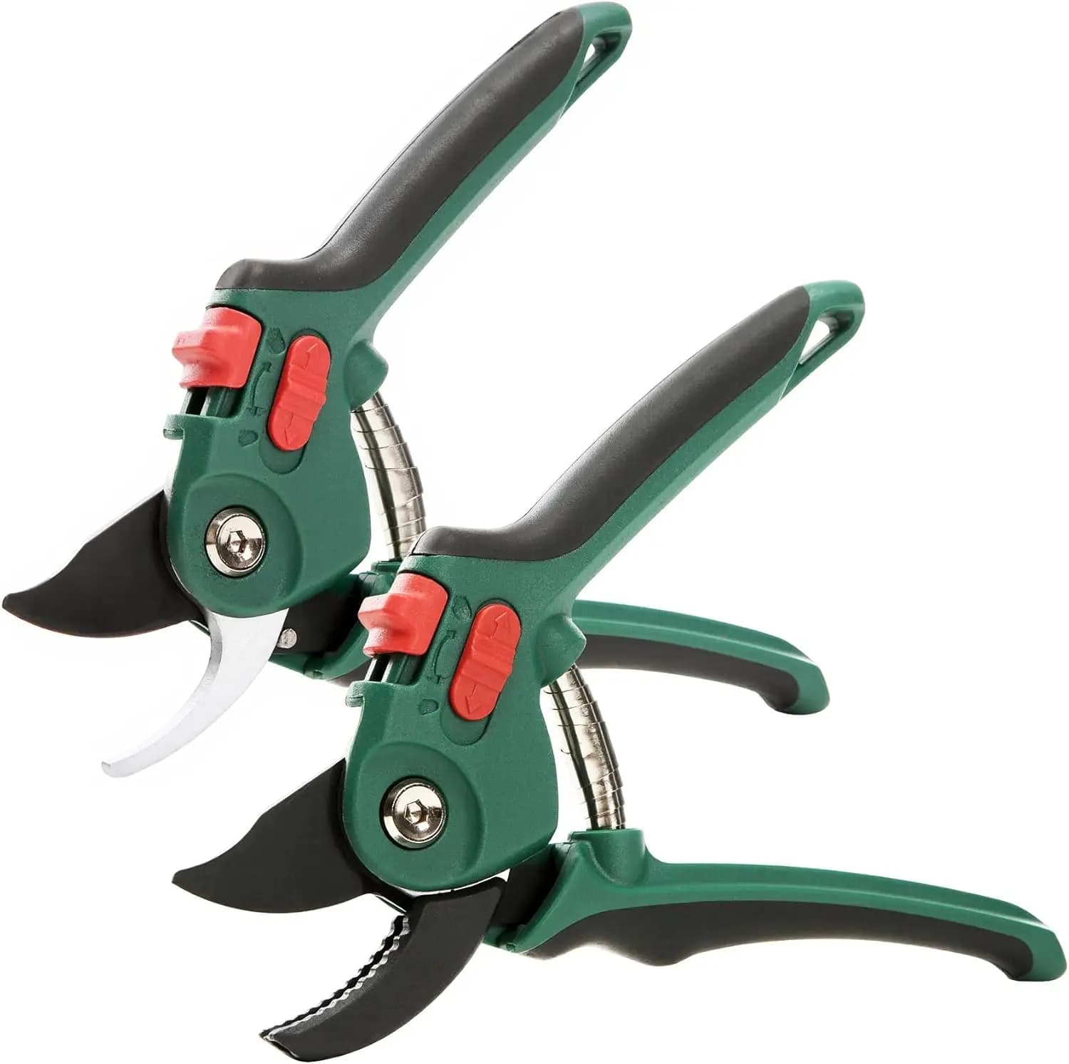 Set of 2 Heavy Duty Gardening Scissors, Steel Heels for Hedge Cutting and Coppers