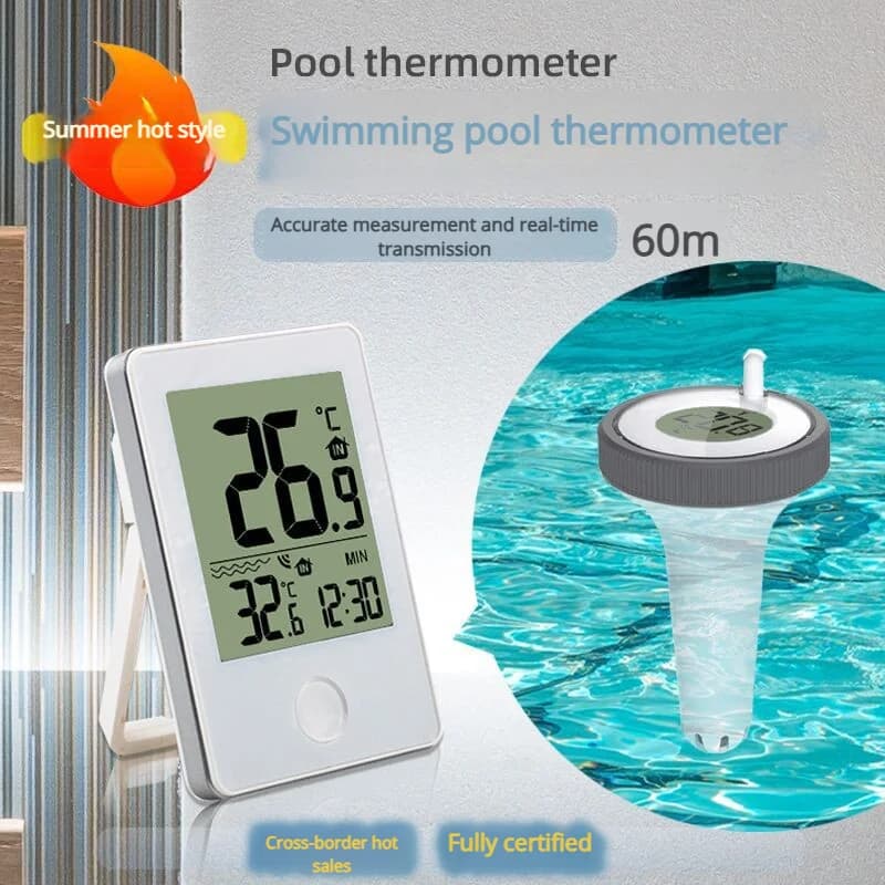 Termometro per piscina estiva Termometro per piscina per vasca da bagno Termometro per acquario galleggiante senza fili Termometro per laghetto per pesci
