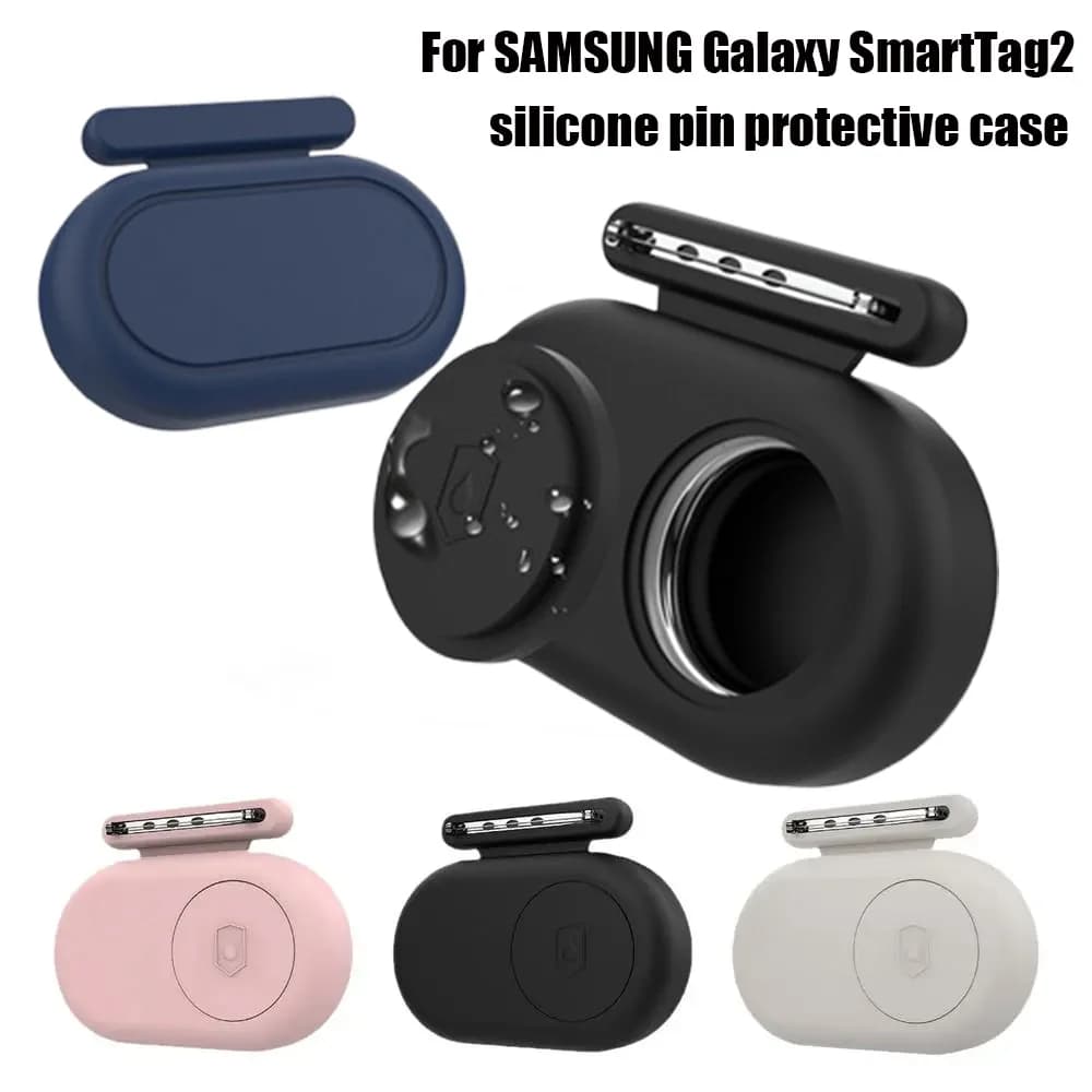 Custodia impermeabile Pin per Samsung Galaxy SmartTag2 Protezione anti smarrimento Custodia morbida in silicone per Smart Tag 2 Porta collari per cani