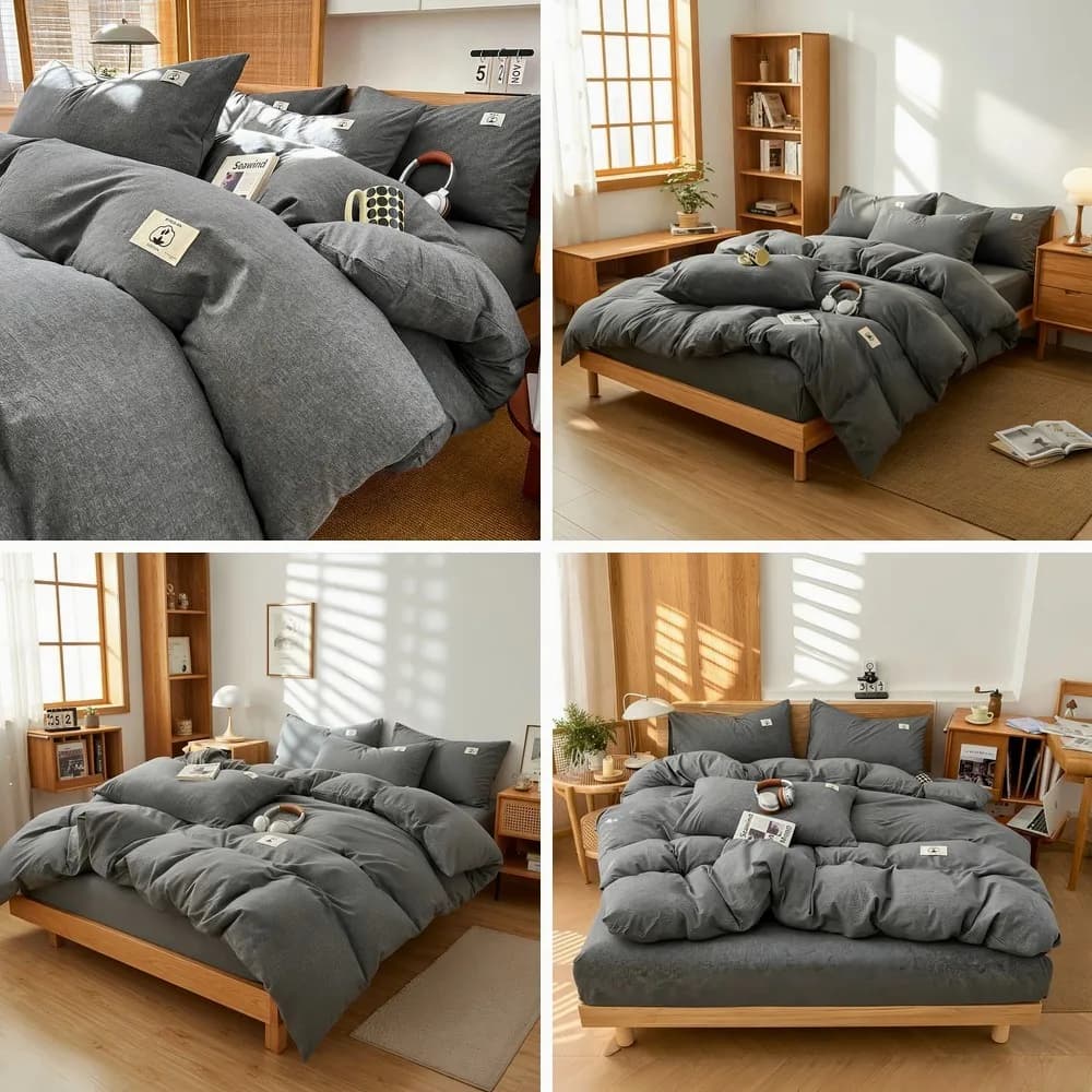 100% Cotton Duvet Cover Single/Queen/King Size funda nordica 150 cama Simple Style Comforter Cover housse de couette 220x240