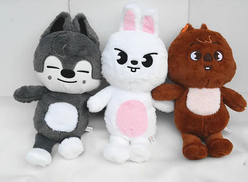 Peluche Kpop Skzoo Wolfchan da 50 cm, Cartone Animato Kawaii, Bambola di Peluche Grande, Cuscino per Dormire per Bambini e Neonati, Regalo