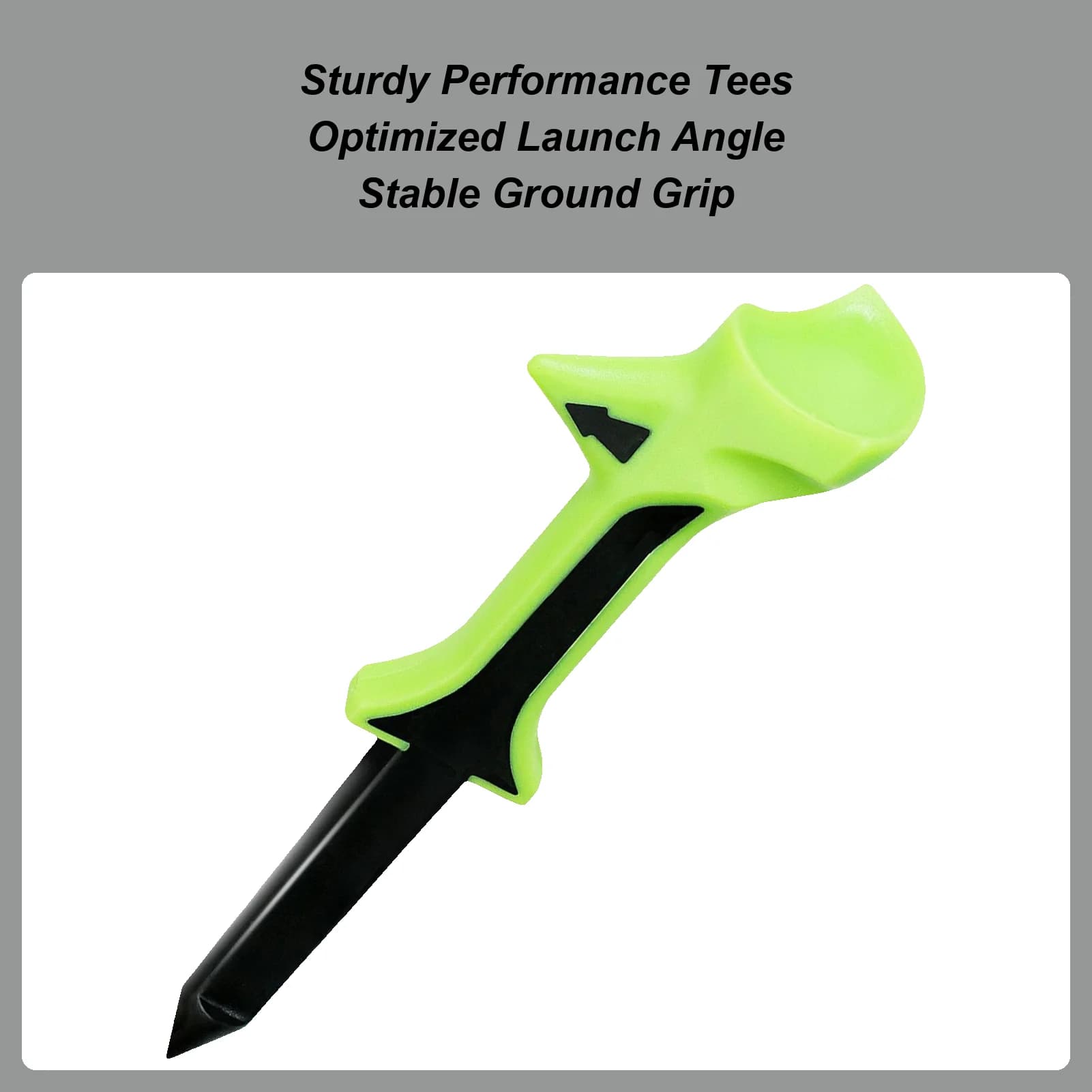 Tees da golf Tees da golf inclinabili a 10 gradi con base conica per accessori per il miglioramento della precisione dell'attrito ridotta per i golfisti