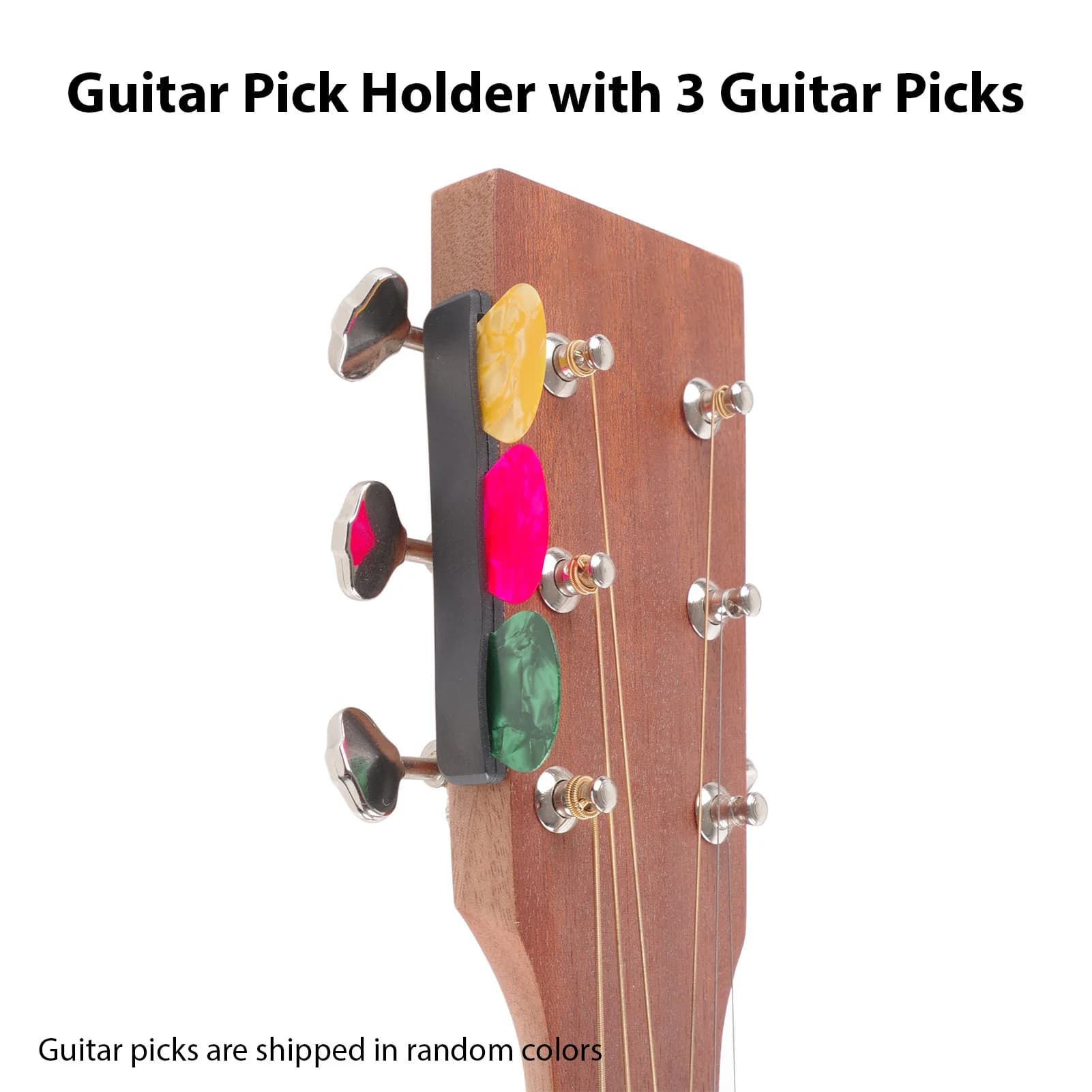 Porta plettro per chitarra con plettri per chitarra Supporti per plettro per chitarra con retro adesivo per accessori per chitarra elettrica per chitarra acustica
