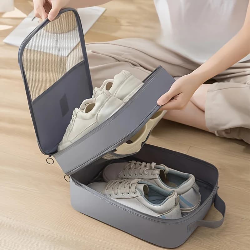 Borsa per scarpe da viaggio portatile Intimo Abbigliamento Borsa per riporre scarpe Organizzatore per imballaggio Accessori da viaggio multifunzione