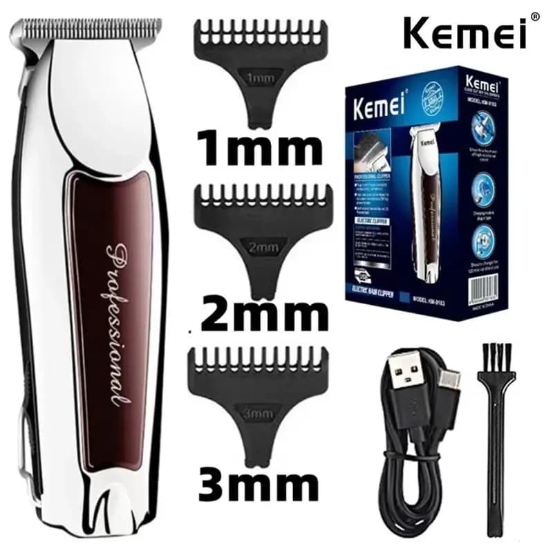 Kemei KM-9163 Haircuts Electric Haircut Professional USB Rechargeable Haircut Man Shaving Shaving Haircut Machine