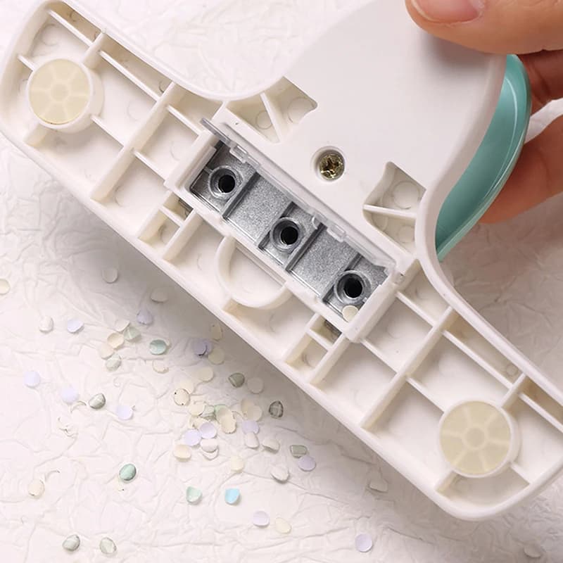 1PC 3 Hole Paper Puncher Loose Leaf Hole Punch Daily Planner Adjustablefor A5 A6 A7 Size 8 Sheet Capacity Notebooks Scrapbooking