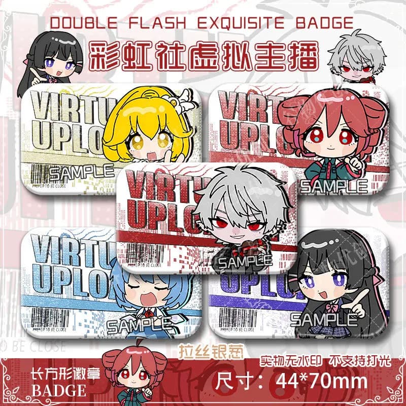 Anime ANYCOLOR NIJISANJI Vtuber Kuzuha Kasane Teto Distintivo Giacca Jeans Spilla Collezione Spilla Ornamento Regalo di Halloween
