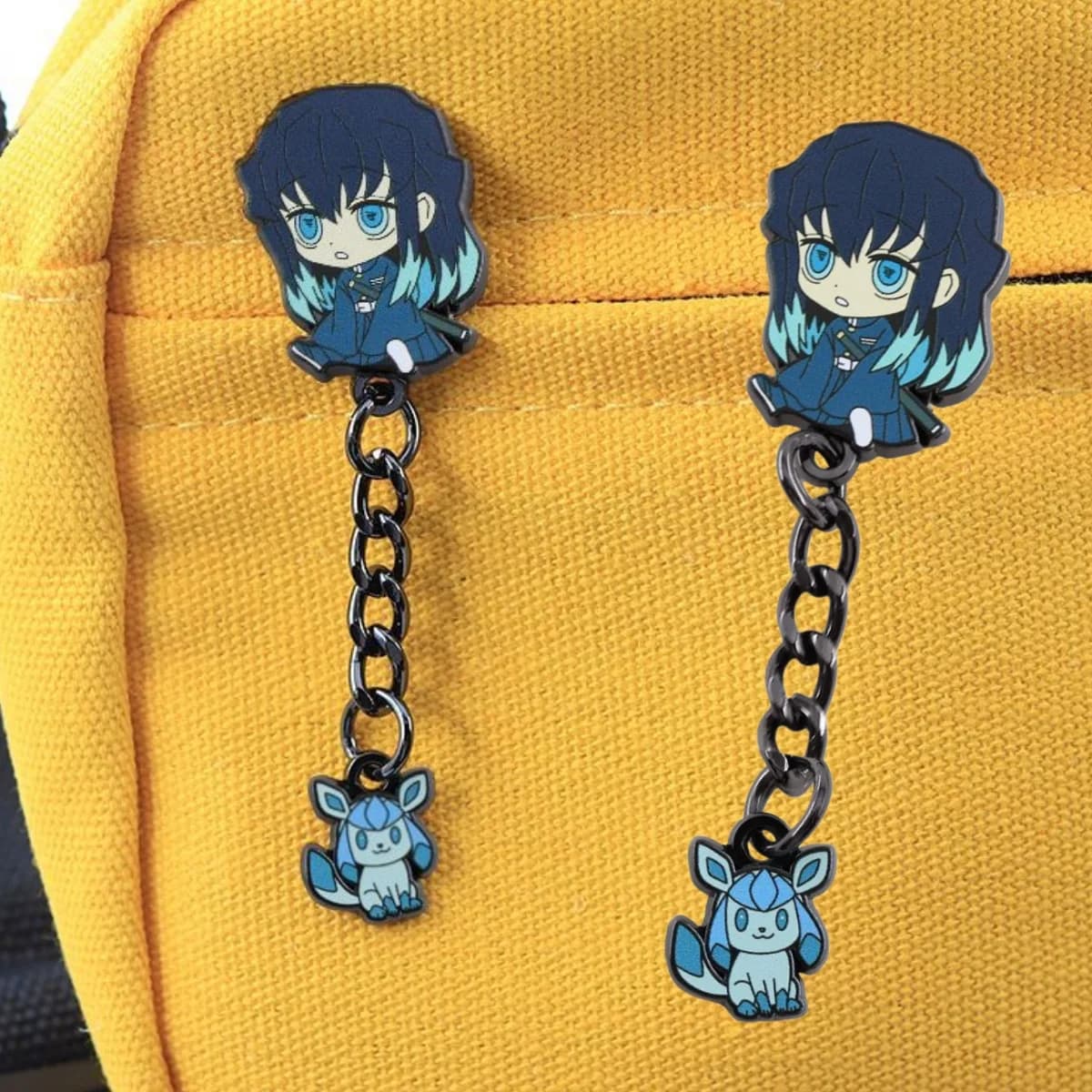 Transparent Spilla Ichiro Demon Slayer Anime, Distinctive Manga, Dress and Bag Decoration, Gift Cartoon, Accessories