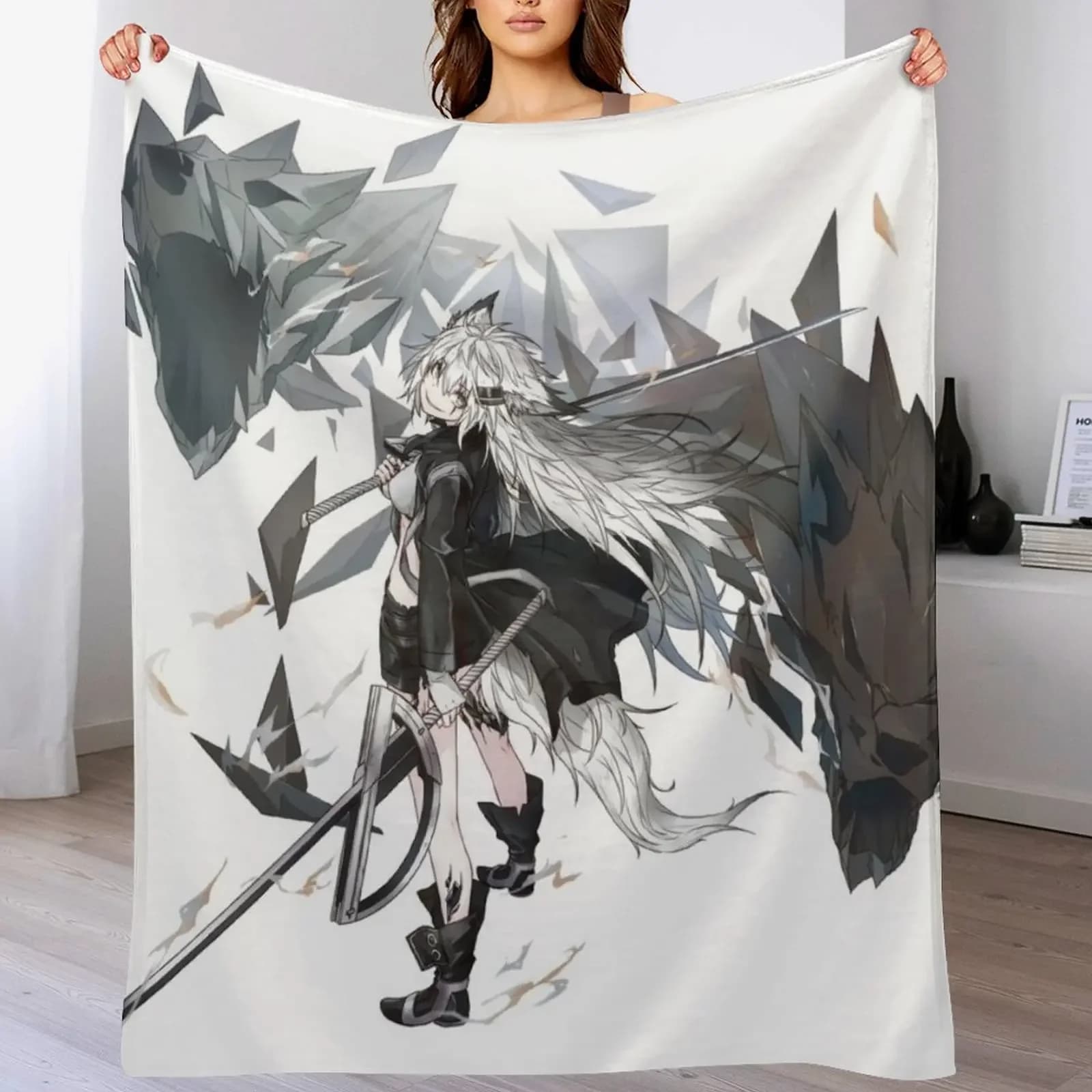 Lappland Arknights Shooting blanket Furry Bed linen Extra large sleeping bag covers