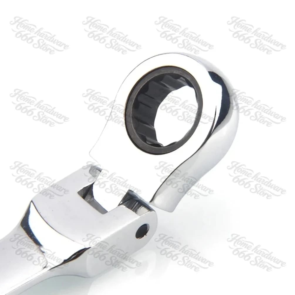 27mm High Quality Flexible Head Ratchet Wrench of Keys Spanner Set Hand Tool 72-Tooth Ratcheting Flexible Head Mirror Finish