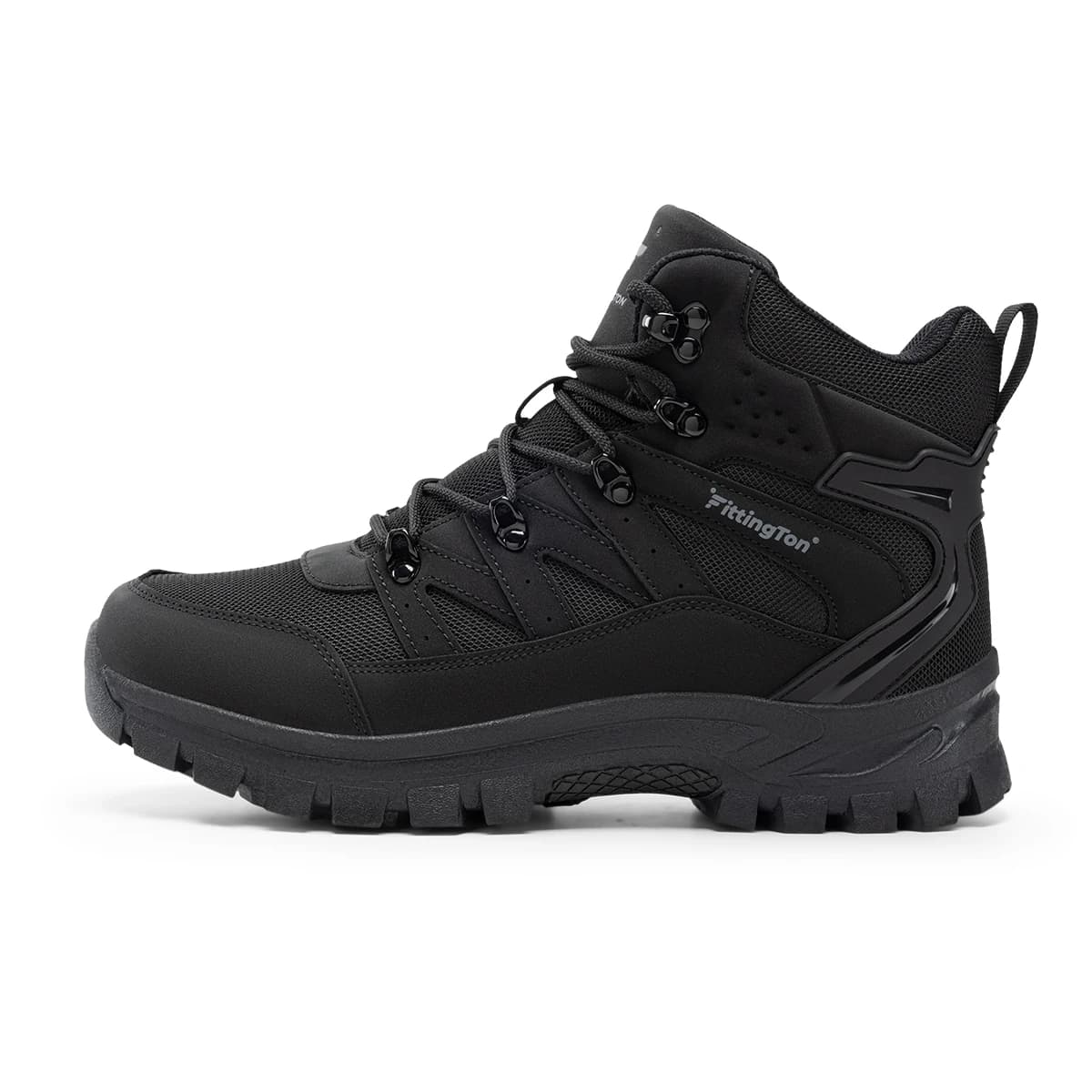 Fittington Men's Hiking Boots Water-resistant Wide Toe Trekking Tactical Boot Arch Support Comfort Casual Sports Shoes for Men