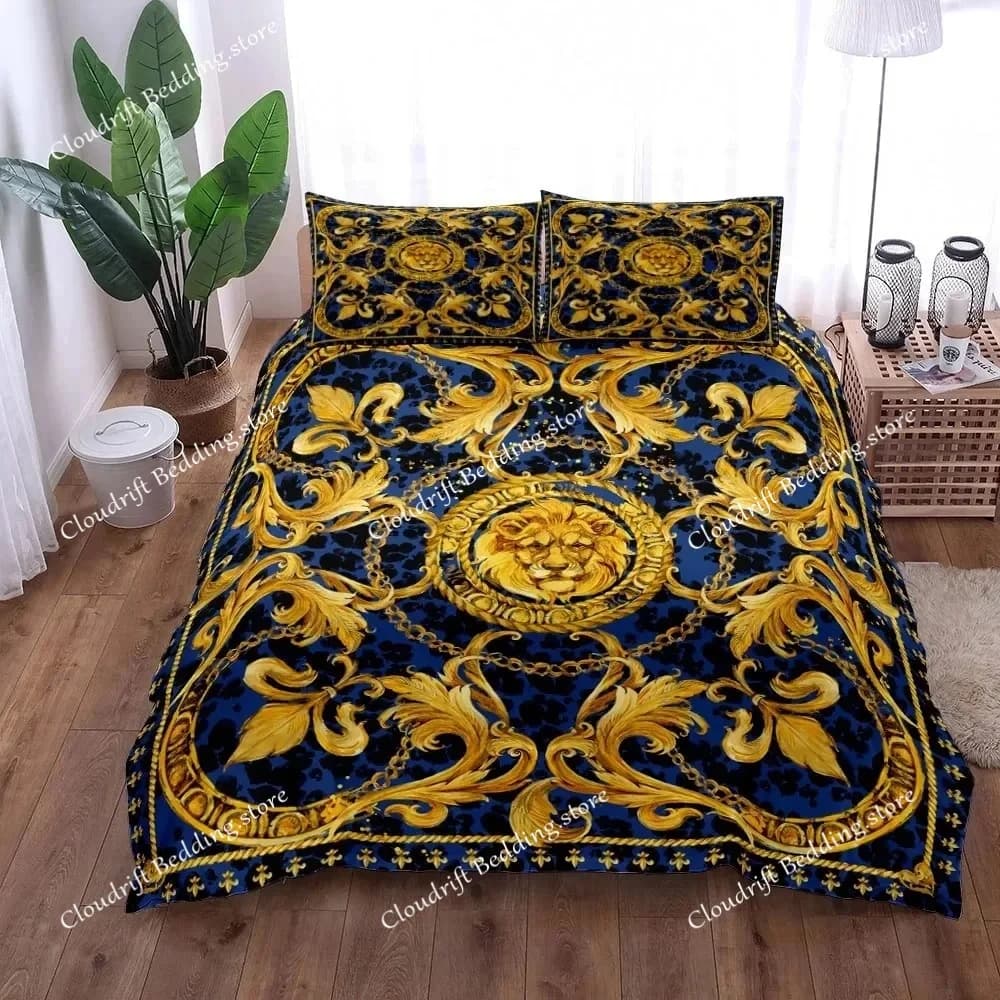 Chains Baroque Pattern Bohemian Bedding Set Small Single Twin Double Queen King Size Bed Linen Set for Adults Kids Quilt Cover