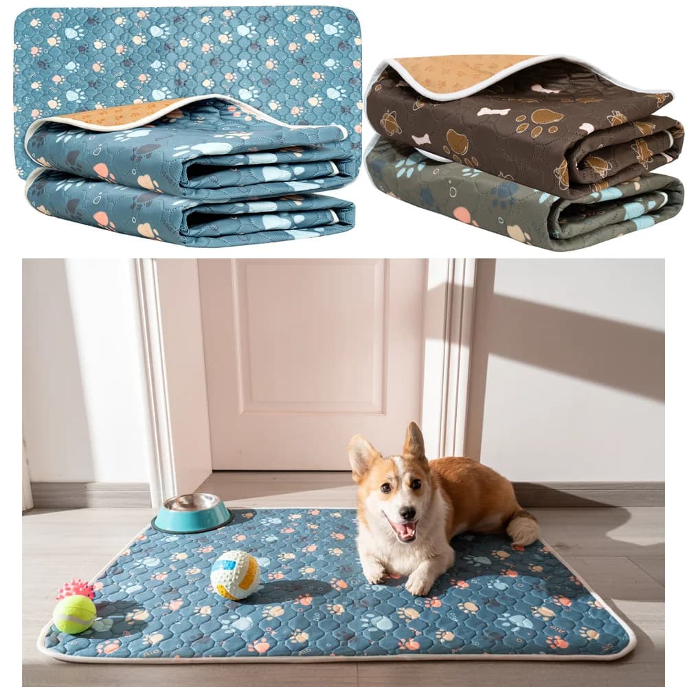 BIAI Inverno Nuovo tappetino antiscivolo per animali domestici Tappetino per pipì per cani impermeabile Tappetino per gatti traspirante Tappetino per pannolini per animali domestici lavabile Tappetino per animali domestici altamente assorbente