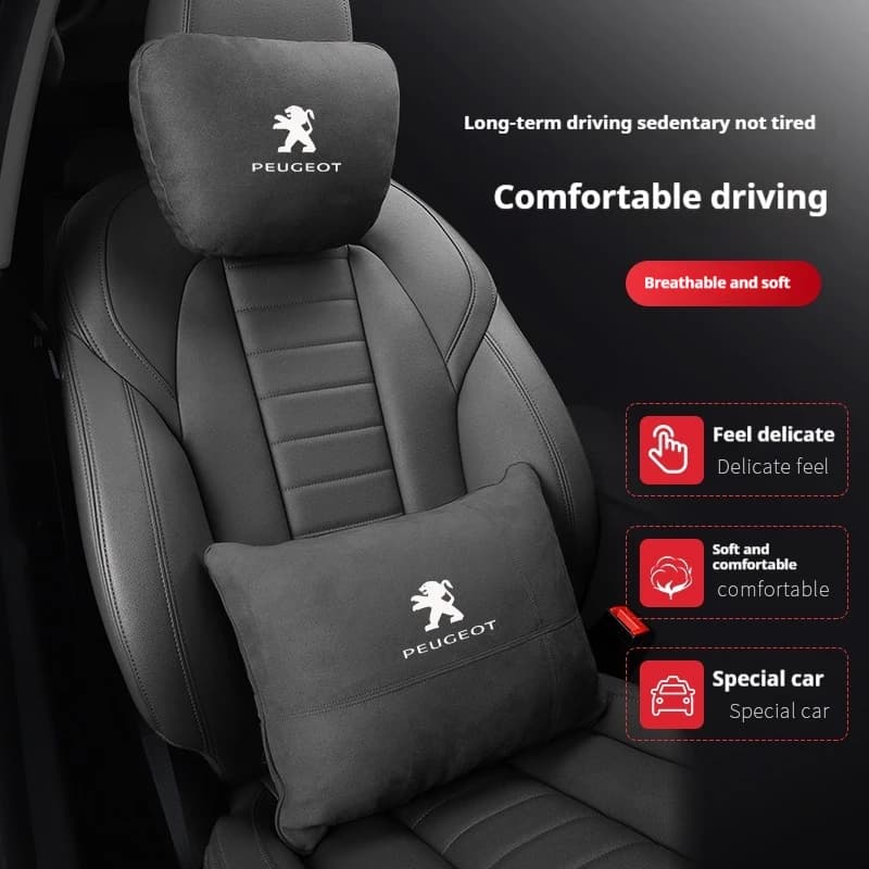 Auto poggiatesta poggiatesta cuscino poggiatesta supporto per il collo cuscino per Peugeot 108 208 301 307 308 406 407 408 508 607 3008 4008 5008 GT