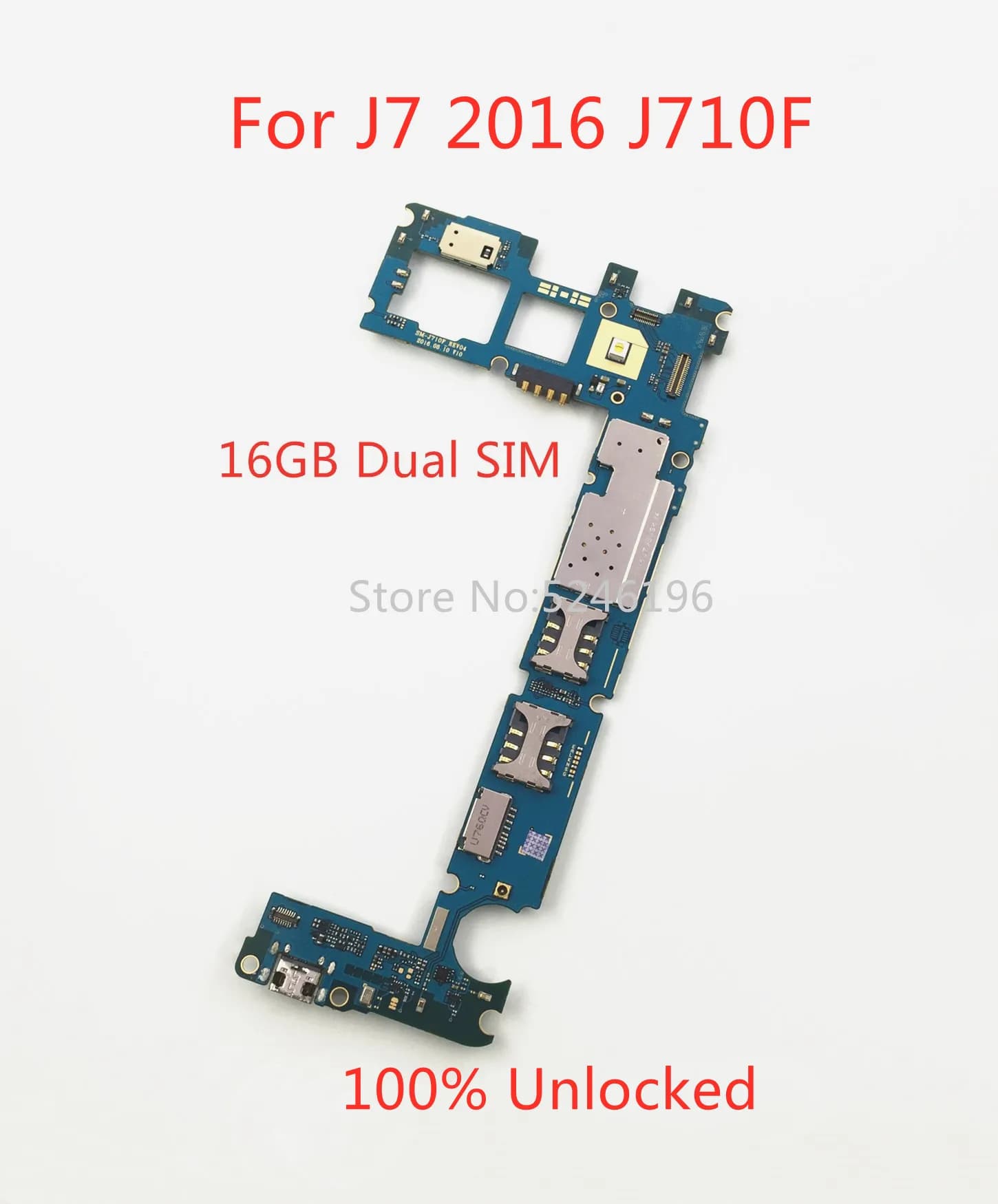 1 pz 100% scheda madre sbloccata per Samsung Galaxy J7 2016 J710F J710FN J710F/DS 16 GB Sostituisci la parte.