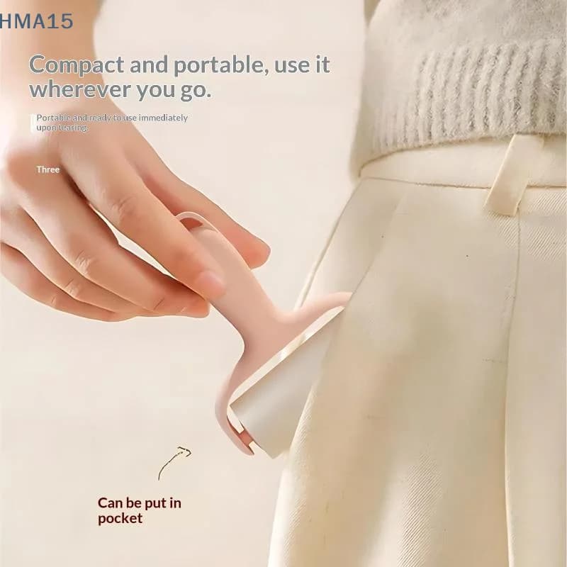 【YA】Mini Lint Roller Portable High Adhesive Sticky Dust Cleaner for Pet Hair Clothes Fabric Lint Removal