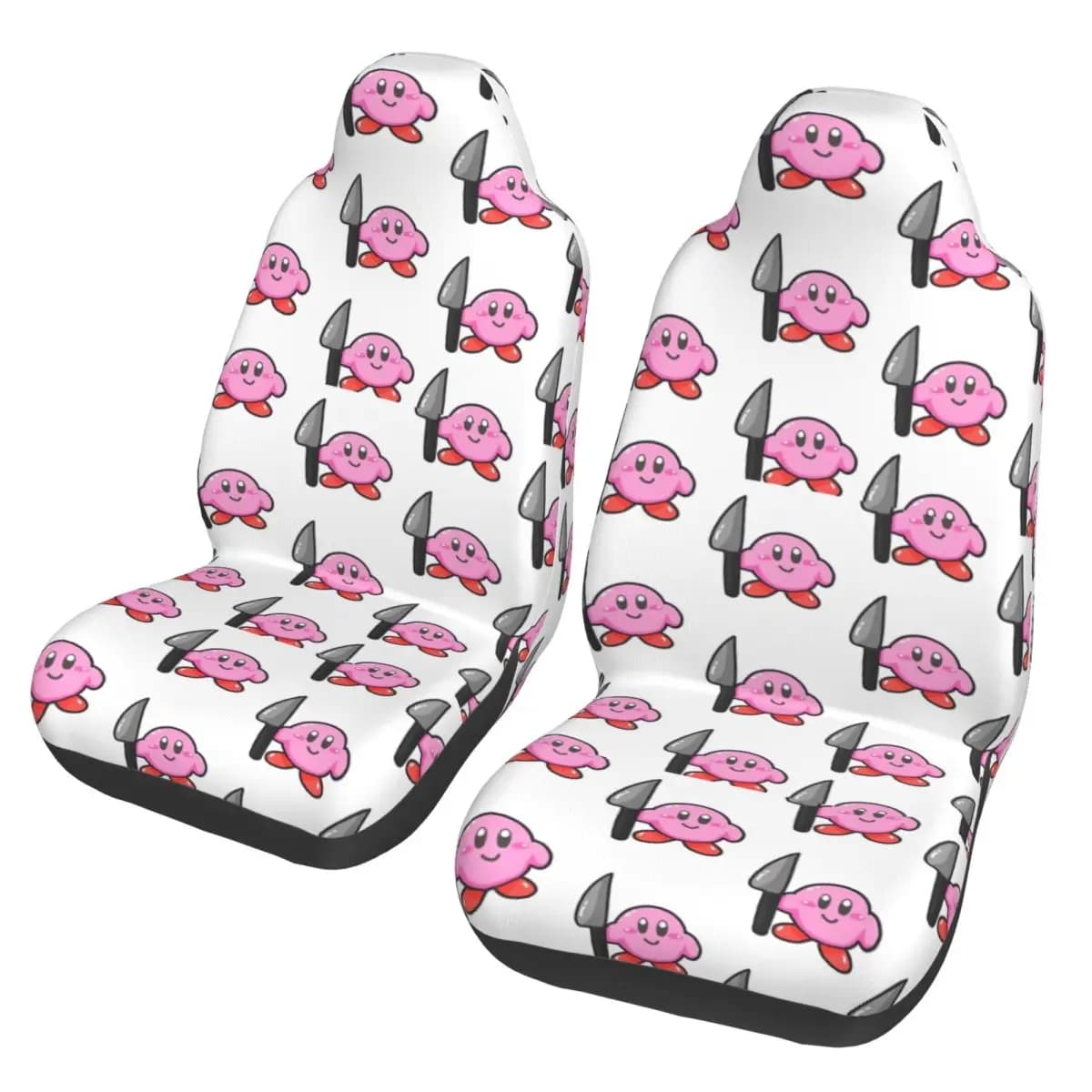 Kirbys With A Knife Universal Car Seat Covers for Women's Car Off Road Fishing Fabric
