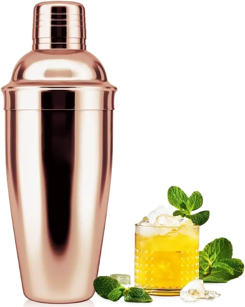Shaker per Cocktail in Acciaio Inox da 25 oz con Filtro Integrato, Mixer per Bevande Adatto ai Principianti per Margaritas e Utensili da Bar