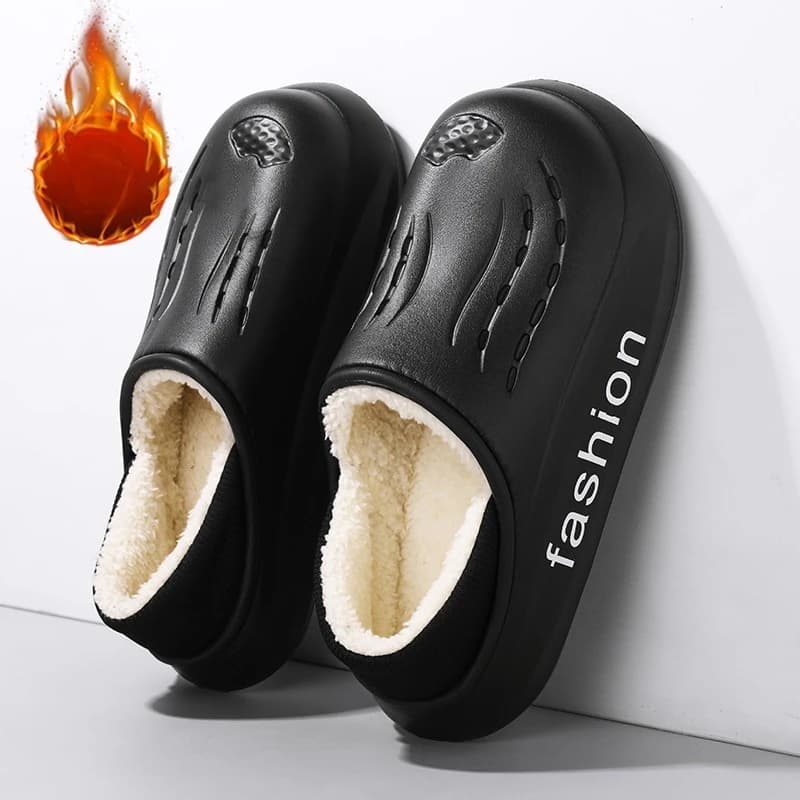 Soft Warm Winter Slippers for Men Women Size 45 Non Slip Indoor Outdoor House Shoes Extra Large Comfortable
