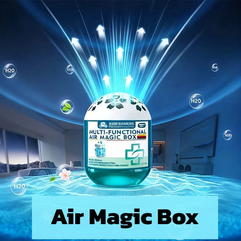 Depuratore d'aria per interni Rimozione della polvere Scatola magica Adsorbimento della polvere per ambienti Eliminatore di odori Purificatore d'aria fresco a lunga durata