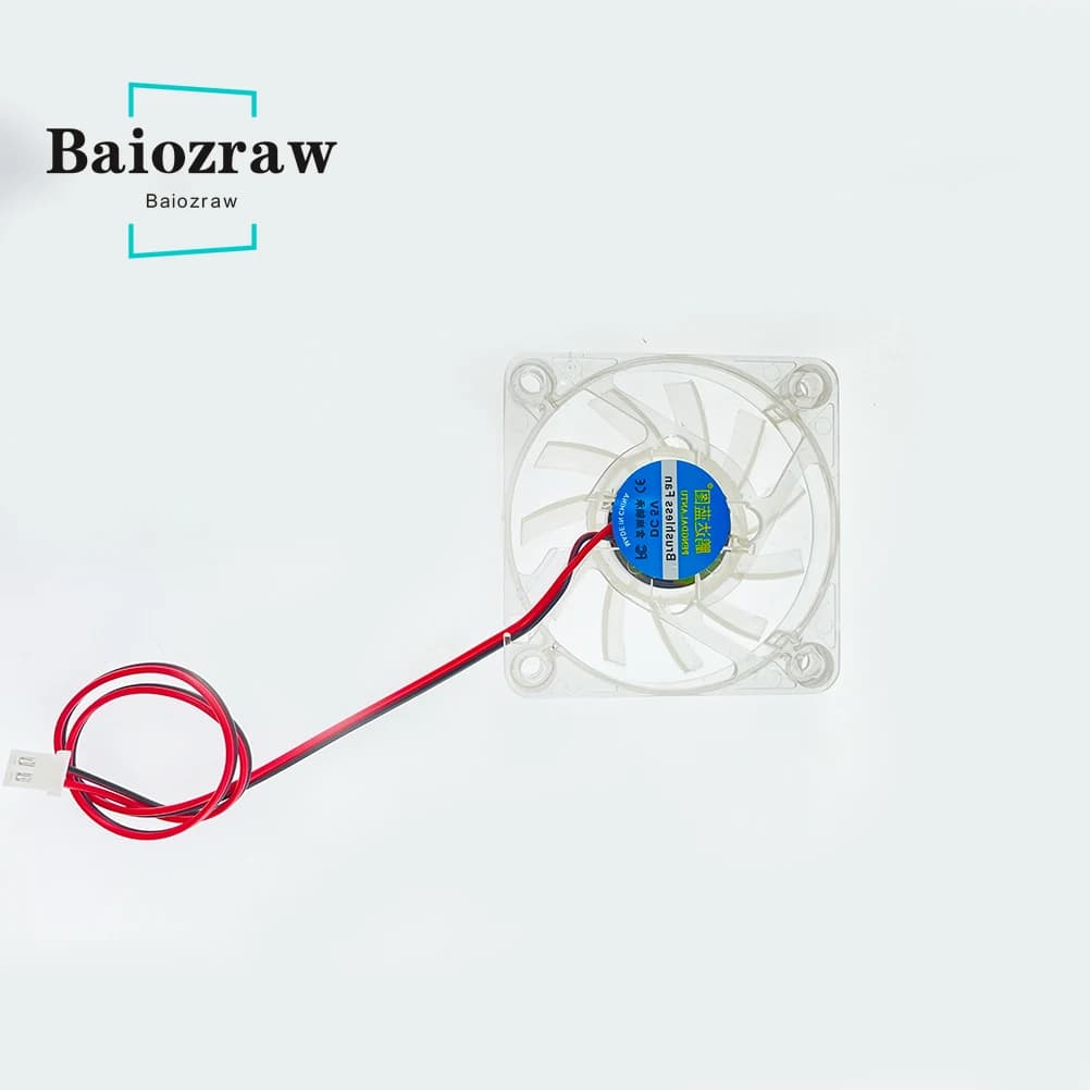 1 pcs 3D Printer Fan 6010 6015 2pin 60x60X10 5 5V Cooling Fan LED Light Cooling Fan Light Hydraulic Light Bearing DC 5V