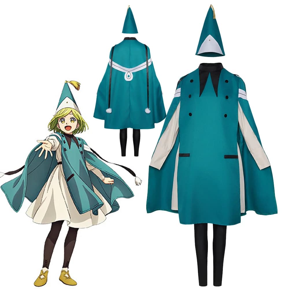 Anime Witch Hat Atelier Cosplay Costume Witch Coco Tetia Richeh Agott Dress Jacket Magic Hat Props Carnival Party Full Sets