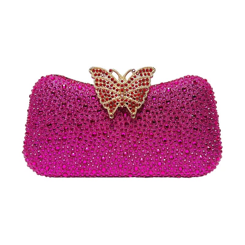 Borsa da sera con pochette da sera con diamanti lucidi in cristallo Borsa da banchetto per festa di nozze Borsa a tracolla con tracolla da donna con glitter di design di lusso