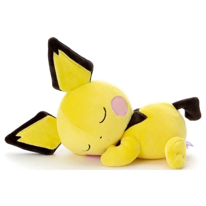 Pichu Sleeping Peluche Animali di peluche Cartoni animati Bambola morbida e carina Pichu Regali di Natale