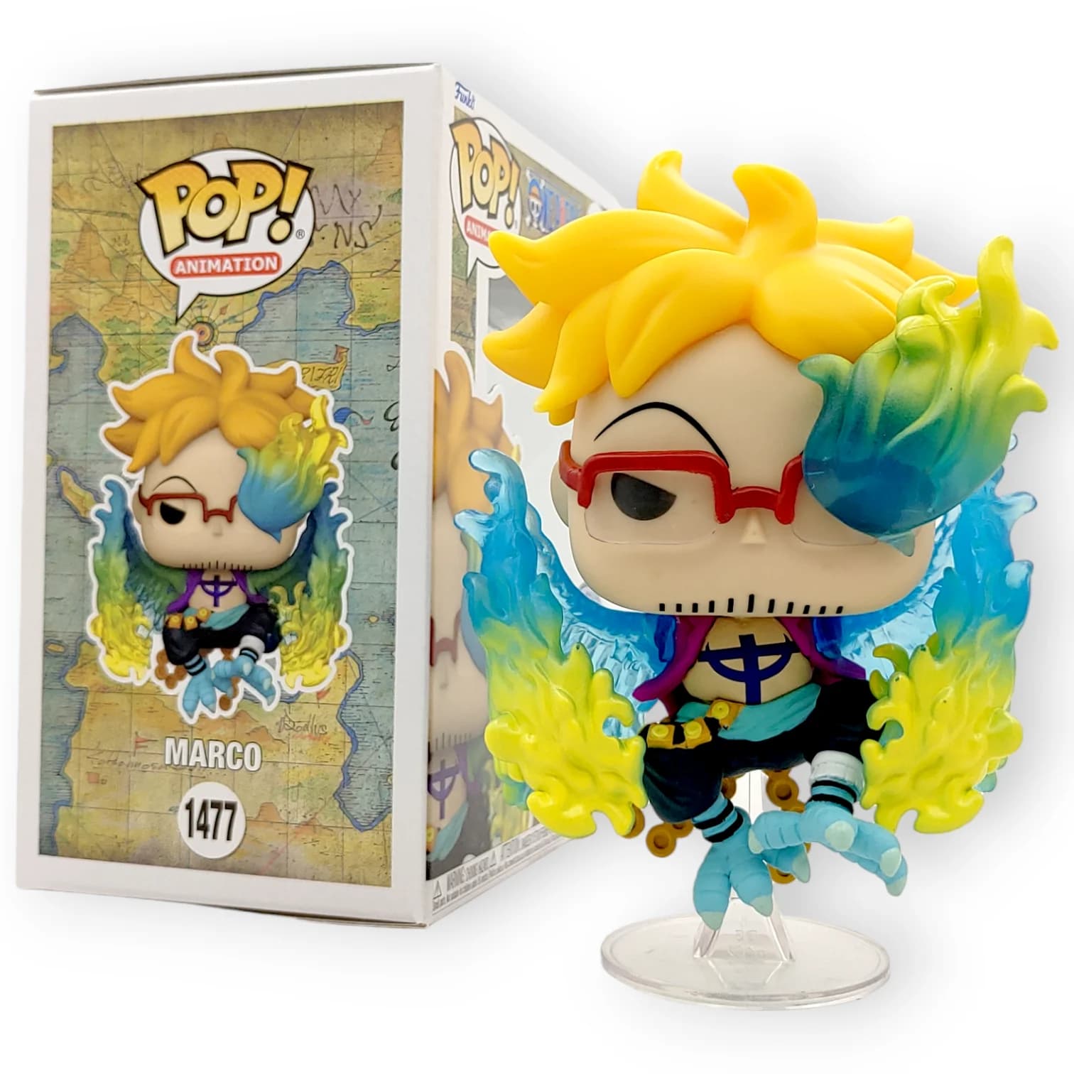Marco in un unico pezzo # 1477 Figura Funko Pop Esclusiva Genuino Edizione Limitata Raccogliere Adornare Figure Anime Ventole Giocattolo Regalo + Protezione