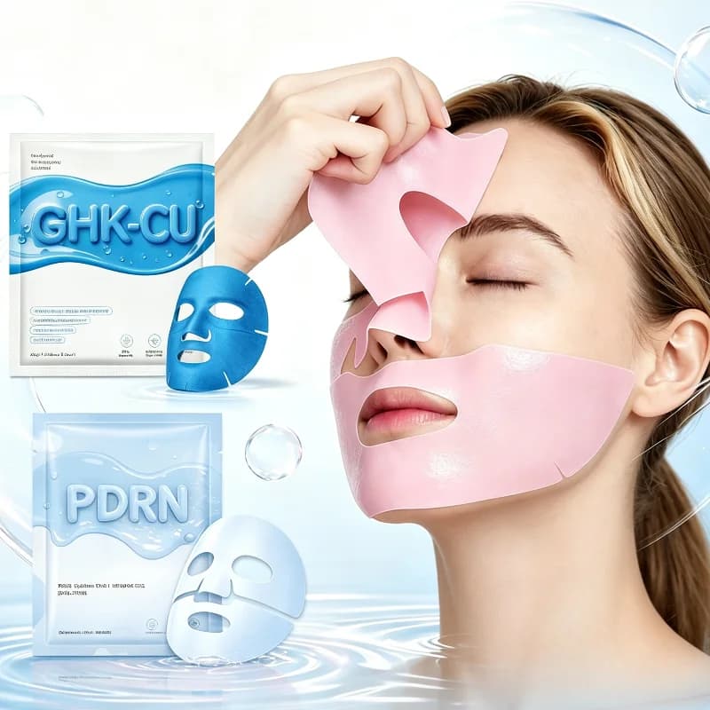 Ghk-cu & Pdrn Collagen Mask Firming Hydrating Repairing Soothing Dull Skin Nourishing Moisturizing Facial Mask Korean Skincare