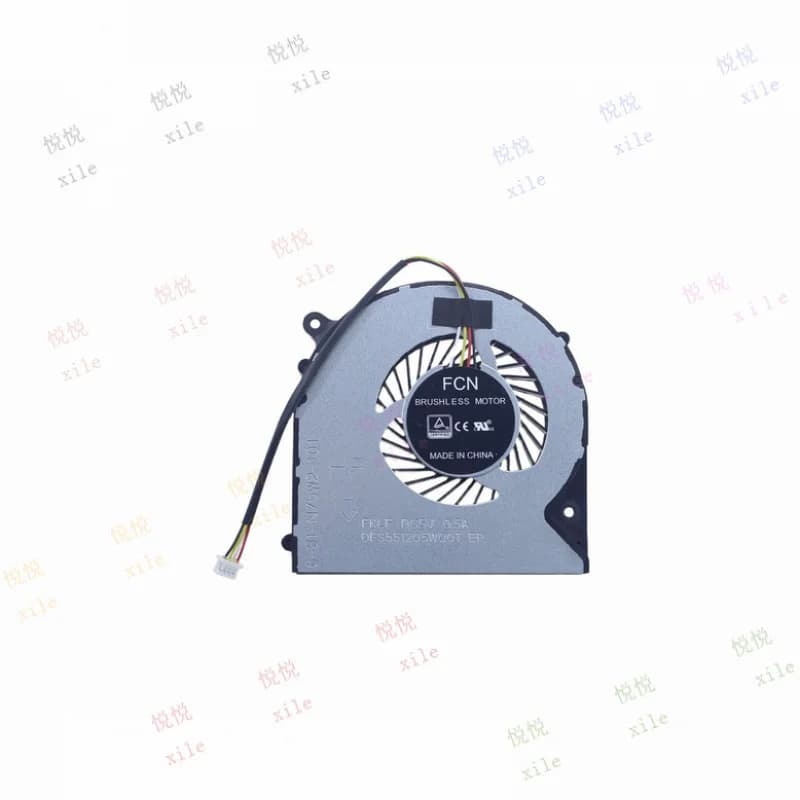 L+ for Laptop CPU Cooling Fan 6-31-N75W2-101 DC5V 0.5A 4-Pin FKLF DFS551205WQ0T EP